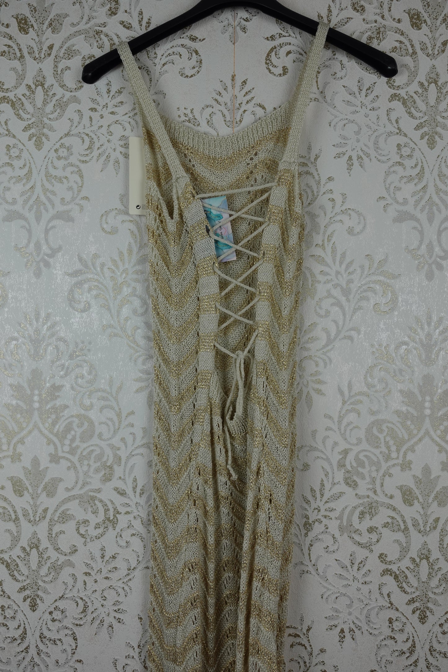 VESTIDO DORADO CROCHET