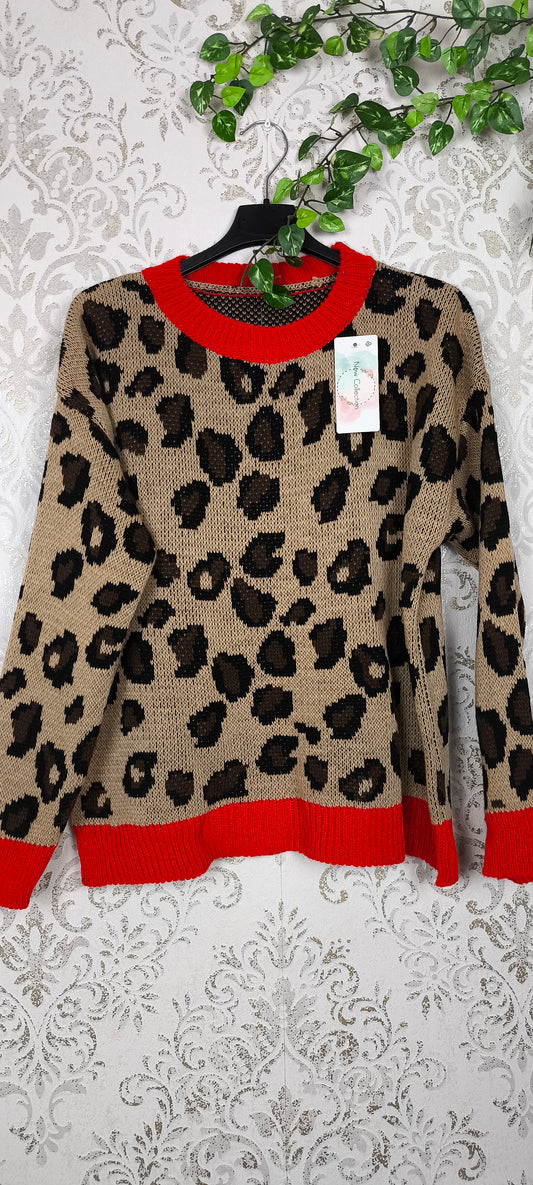 SWEATER ANIMAL RED